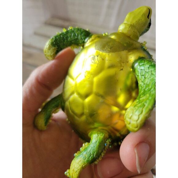 Green sea turtle ornament ocean sea life Xmas tree - Picture 9 of 9